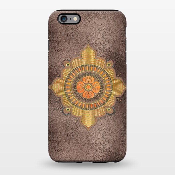 iPhone 6/6s plus StrongFit Mandala On Copper 2 by Andrea Haase