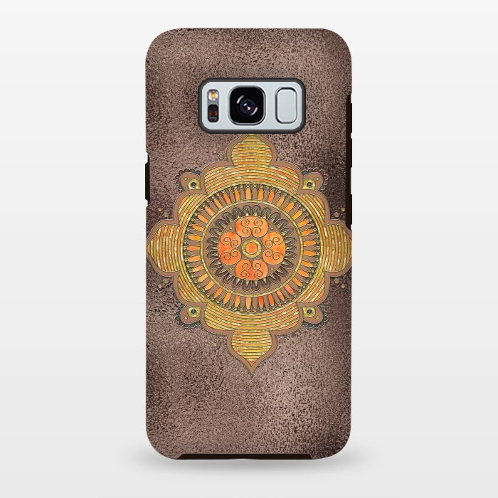 Galaxy S8 plus StrongFit Mandala On Copper 2 by Andrea Haase