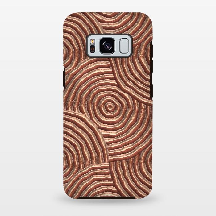 Galaxy S8 plus StrongFit Copper Circular Engravings by Andrea Haase