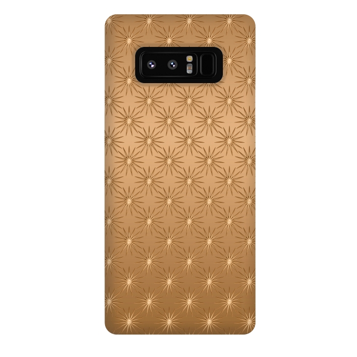 Galaxy Note 8 StrongFit Copper Star Pattern by Andrea Haase