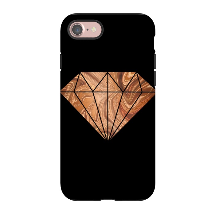 iPhone 7 StrongFit Copper Diamond 2 by Andrea Haase
