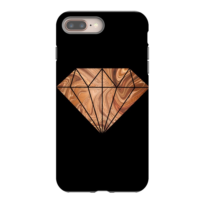 iPhone 7 plus StrongFit Copper Diamond 2 by Andrea Haase