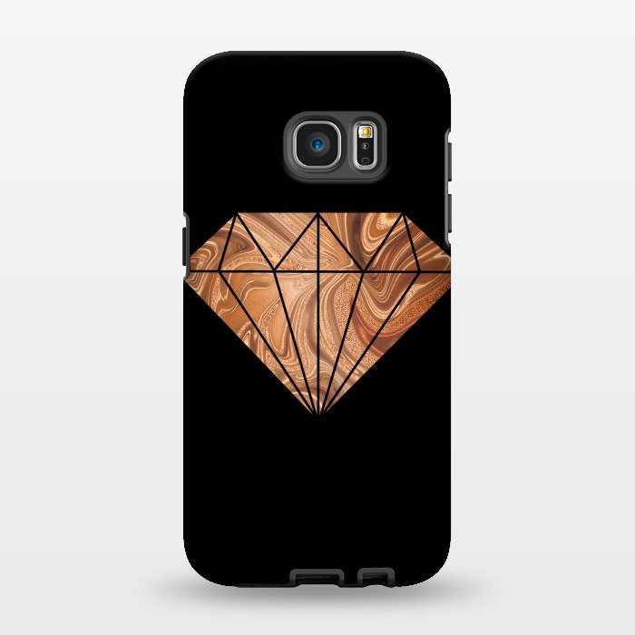 Galaxy S7 EDGE StrongFit Copper Diamond 2 by Andrea Haase