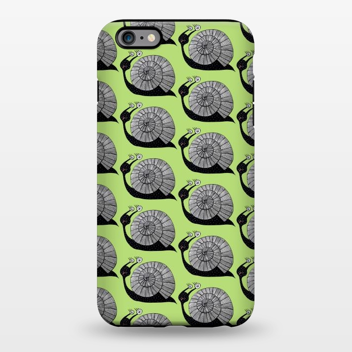 iPhone 6/6s plus StrongFit Cartoon Snail With Spiral Eyes Pattern by Boriana Giormova
