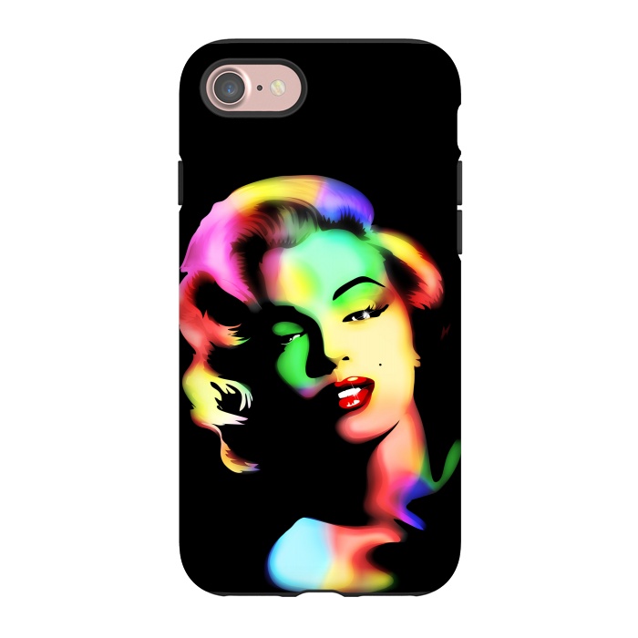 iPhone 7 StrongFit Marilyn Monroe Rainbow Colors  by BluedarkArt