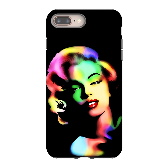 iPhone 7 plus StrongFit Marilyn Monroe Rainbow Colors  by BluedarkArt