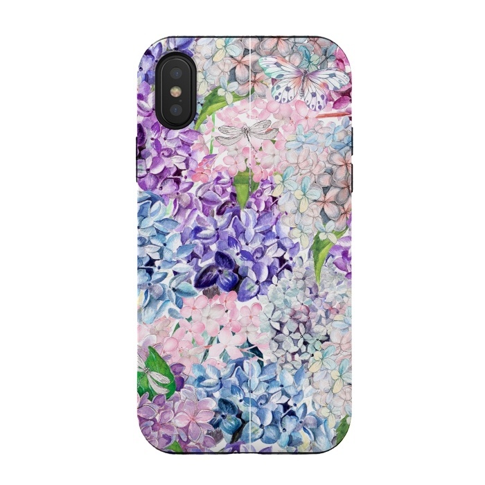 iPhone Xs / X StrongFit Purple Vintage Lilacs  by  Utart