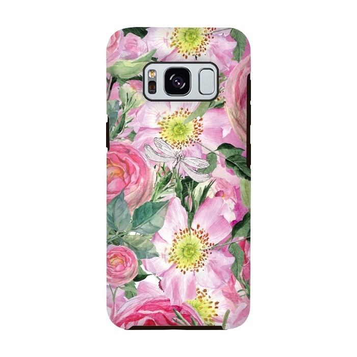 Galaxy S8 StrongFit Vintage Dog Roses by  Utart