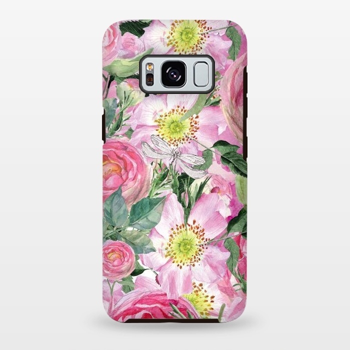 Galaxy S8 plus StrongFit Vintage Dog Roses by  Utart