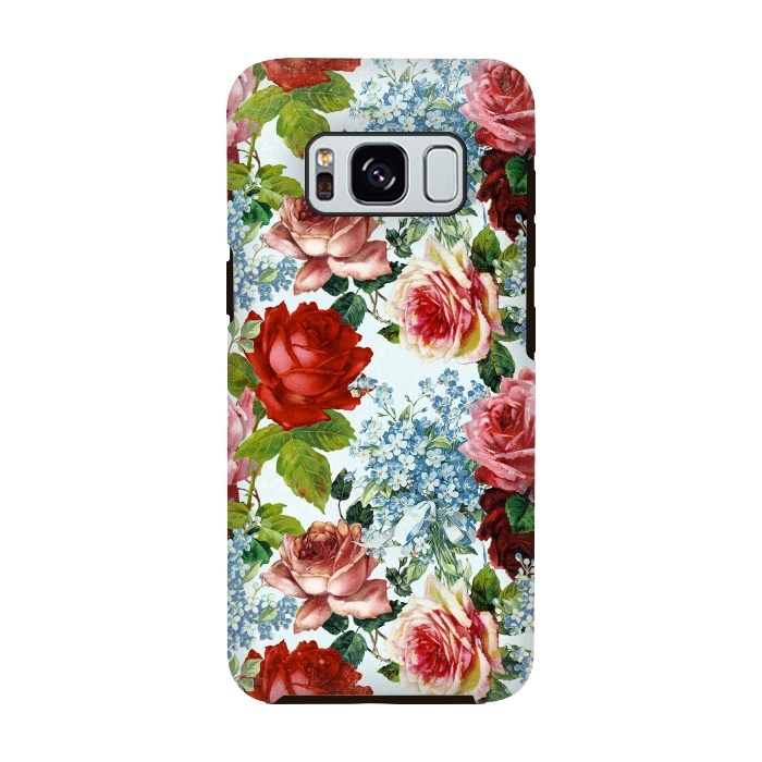 Galaxy S8 StrongFit Vintage roses and Forget Me Not by  Utart
