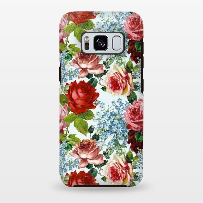 Galaxy S8 plus StrongFit Vintage roses and Forget Me Not by  Utart