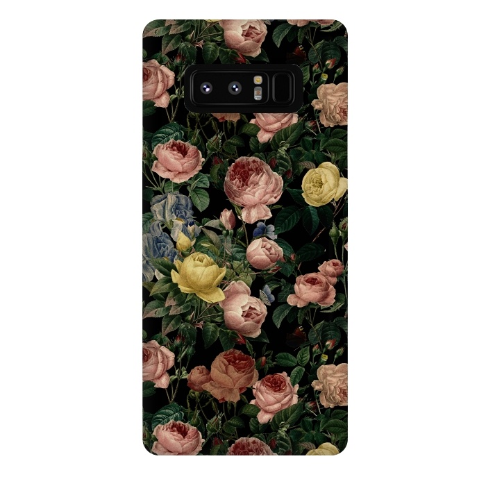 Galaxy Note 8 StrongFit Night Vintage Roses by  Utart