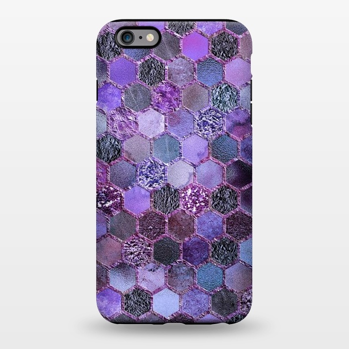 iPhone 6/6s plus StrongFit Purple Metal Honeycomb Pattern by  Utart