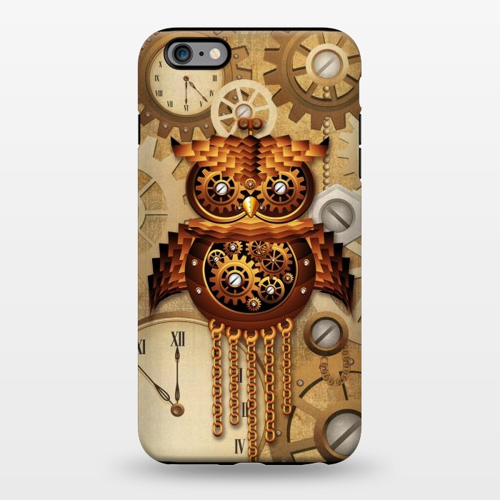 iPhone 6/6s plus StrongFit Owl Steampunk Vintage Style by BluedarkArt
