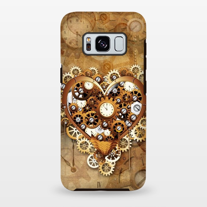 Galaxy S8 plus StrongFit Heart Steampunk Love Machine by BluedarkArt
