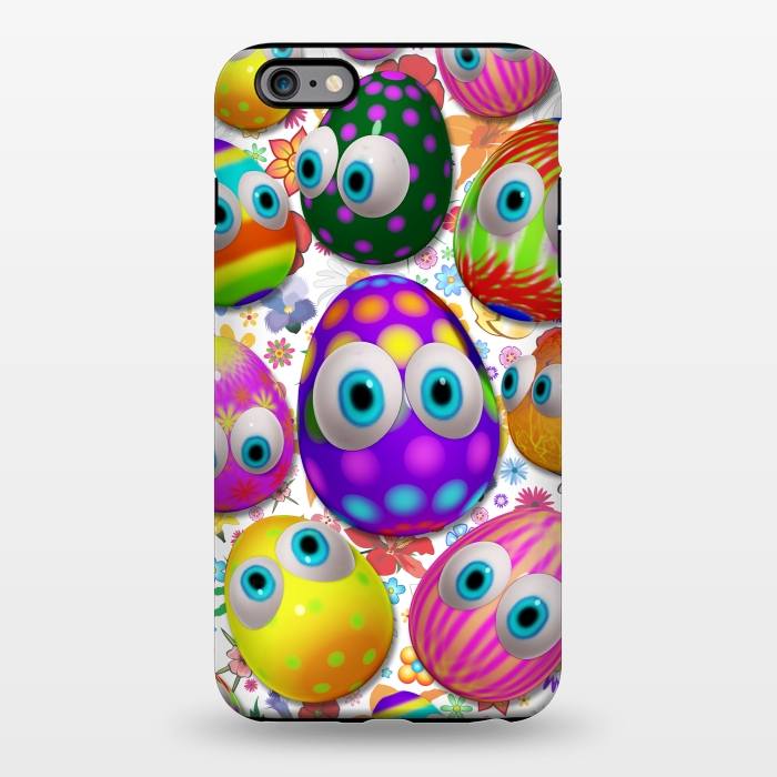 iPhone 6/6s plus StrongFit Cute Easter Eggs Cartoon 3d Pattern by BluedarkArt