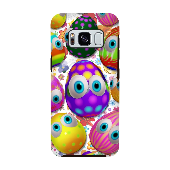 Galaxy S8 StrongFit Cute Easter Eggs Cartoon 3d Pattern by BluedarkArt