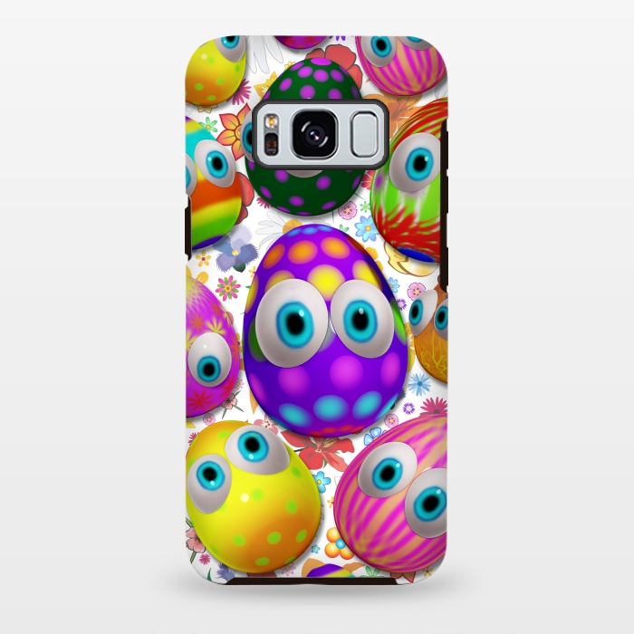Galaxy S8 plus StrongFit Cute Easter Eggs Cartoon 3d Pattern by BluedarkArt