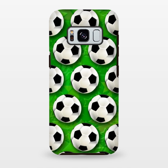Galaxy S8 plus StrongFit Soccer Ball Football Pattern by BluedarkArt