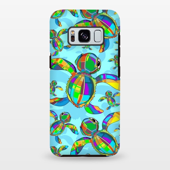 Galaxy S8 plus StrongFit Baby Sea Turtle Fabric Toy by BluedarkArt