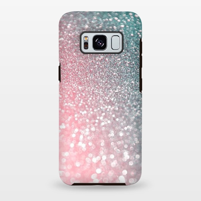 Galaxy S8 plus StrongFit Ice Pink Faux Glitter by  Utart
