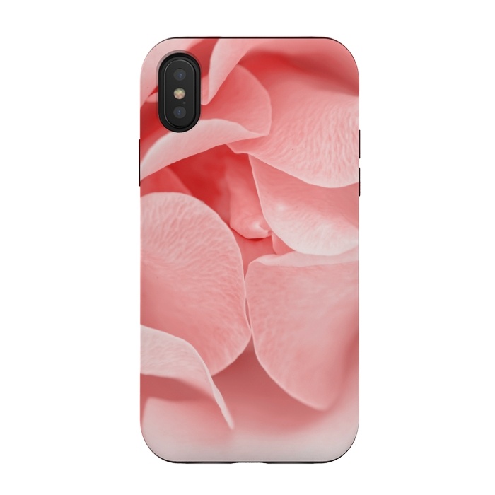 iPhone Xs / X StrongFit Pink Rose Blossom by  Utart
