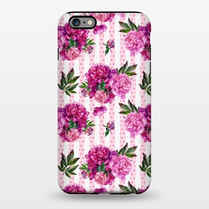 iPhone 6/6s plus StrongFit Stripes and Peonies  by  Utart