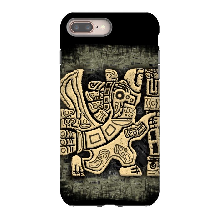 iPhone 7 plus StrongFit Aztec Eagle Warrior by BluedarkArt
