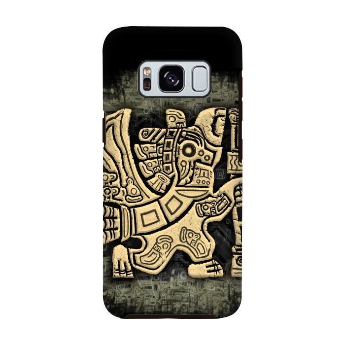 Galaxy S8 StrongFit Aztec Eagle Warrior by BluedarkArt