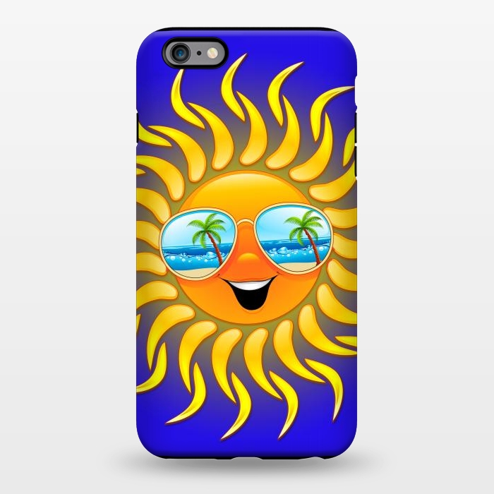 iPhone 6/6s plus StrongFit Summer Sun Cartoon with Sunglasses by BluedarkArt