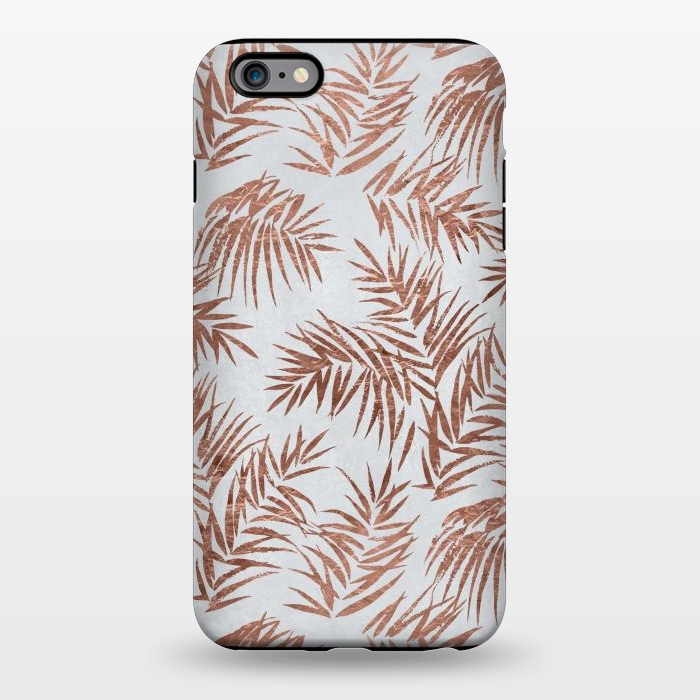 iPhone 6/6s plus StrongFit Copper Palm Leaves 2 by Andrea Haase