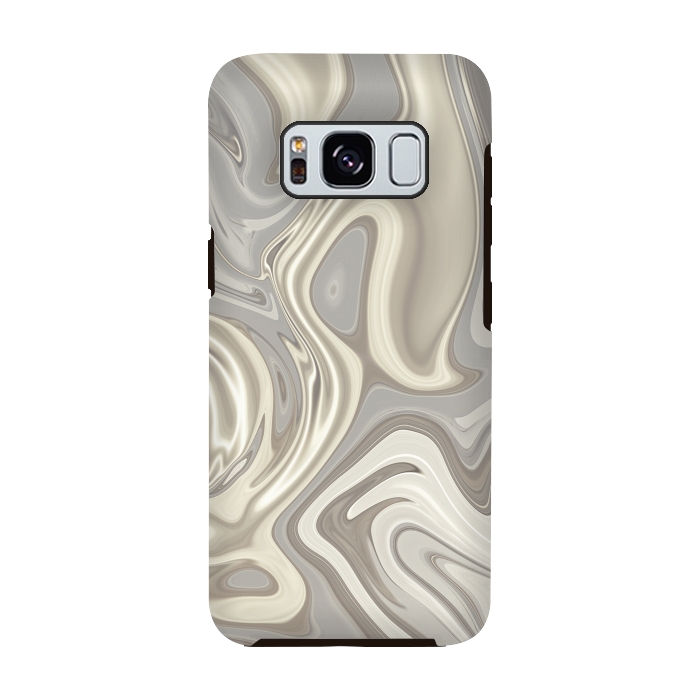 Galaxy S8 StrongFit Greige Glamorous Faux Marble 2 by Andrea Haase
