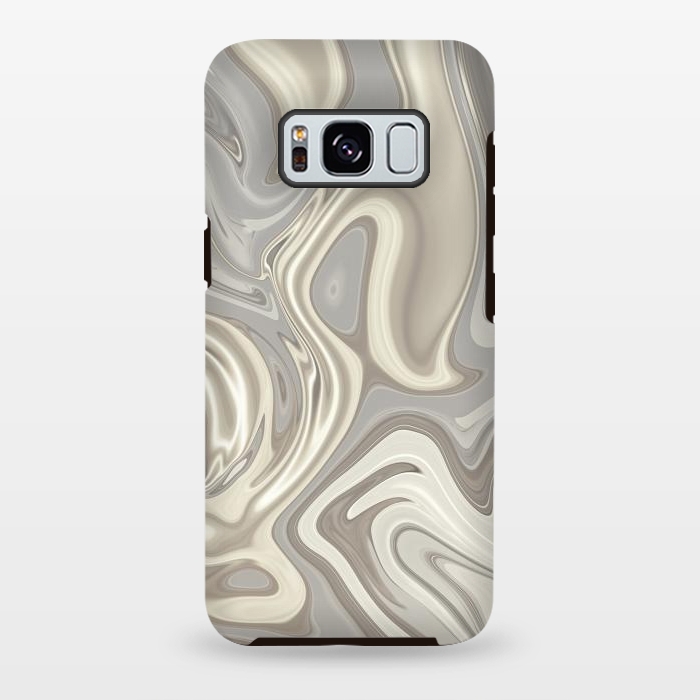 Galaxy S8 plus StrongFit Greige Glamorous Faux Marble 2 by Andrea Haase