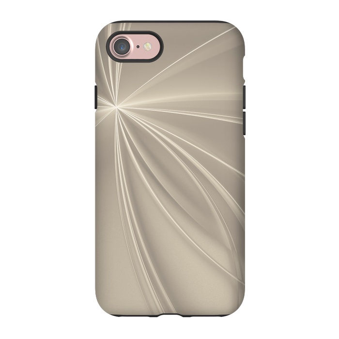 iPhone 7 StrongFit Shining Rays In Soft Gold by Andrea Haase