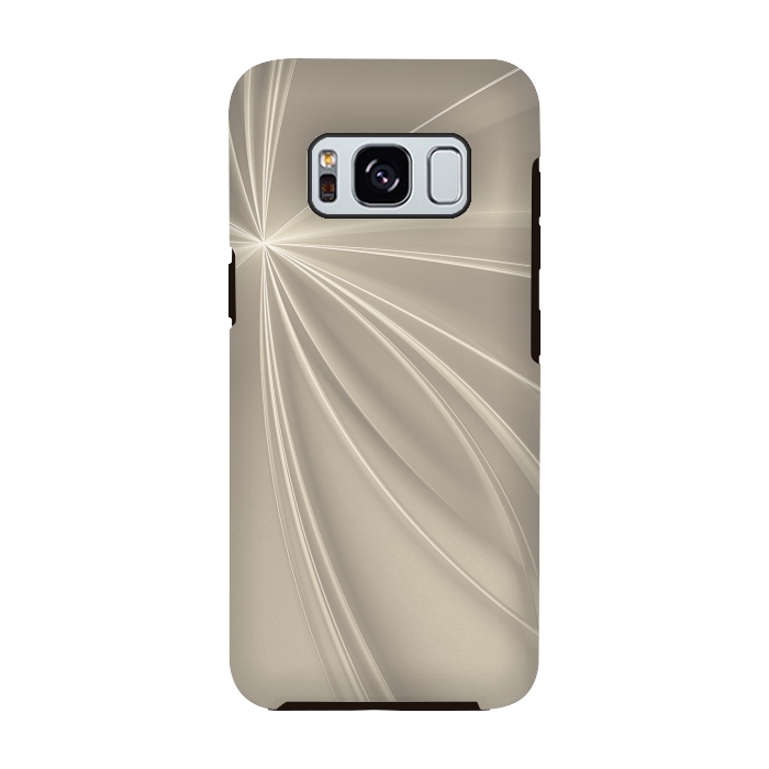 Galaxy S8 StrongFit Shining Rays In Soft Gold by Andrea Haase