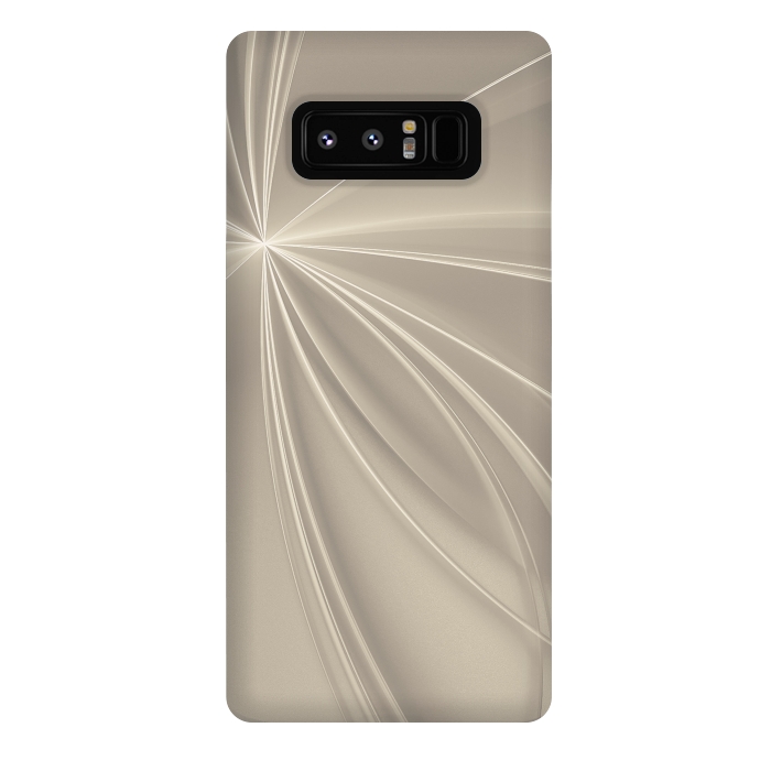 Galaxy Note 8 StrongFit Shining Rays In Soft Gold by Andrea Haase