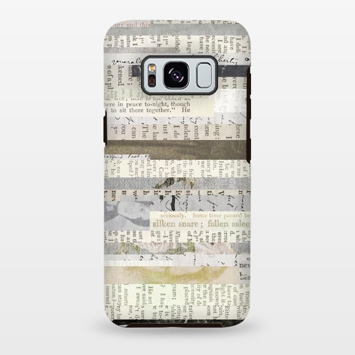 Galaxy S8 plus StrongFit Vintage Paper Collage by Andrea Haase