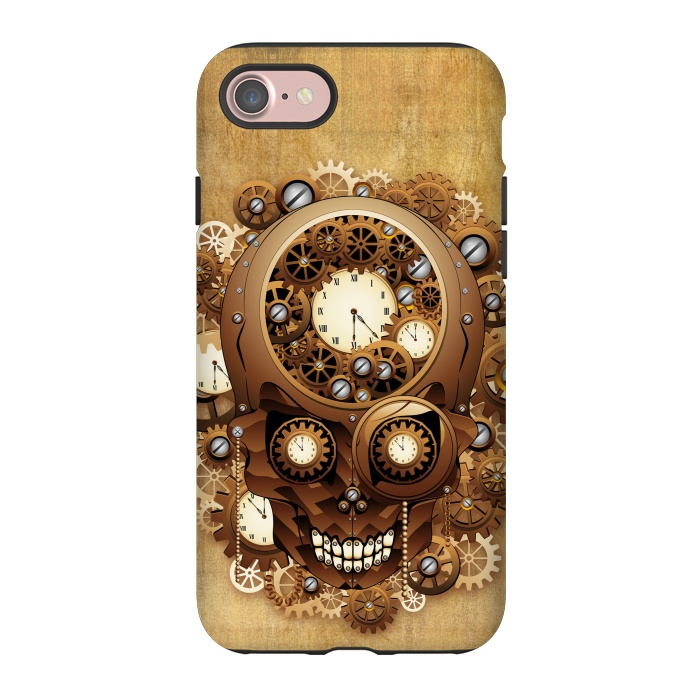 iPhone 7 StrongFit Skull Steampunk Vintage Style by BluedarkArt