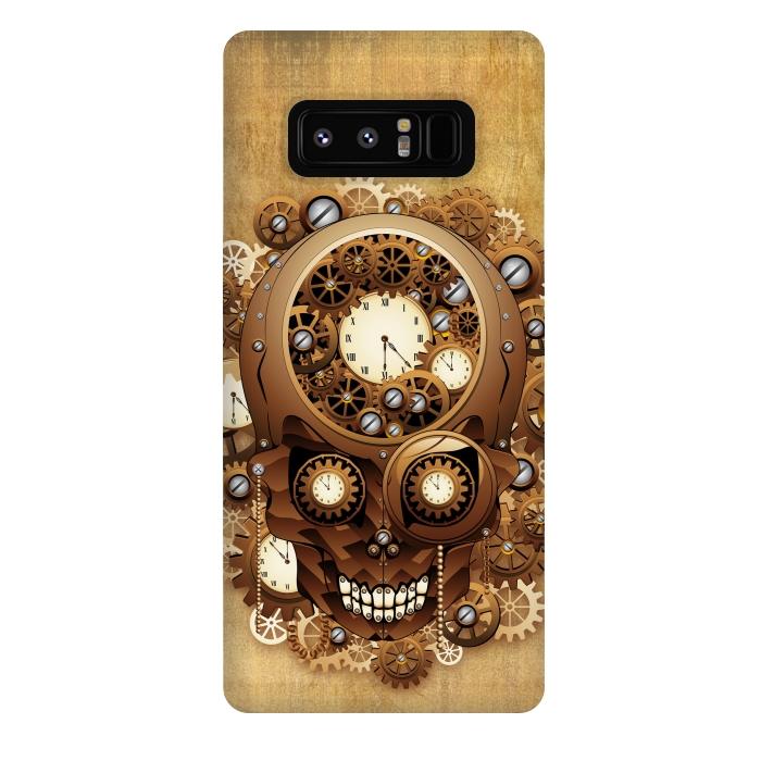 Galaxy Note 8 StrongFit Skull Steampunk Vintage Style by BluedarkArt