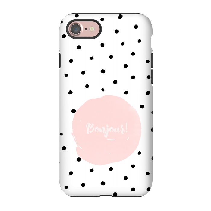 iPhone 7 StrongFit Bonjour - on polka dots  by  Utart