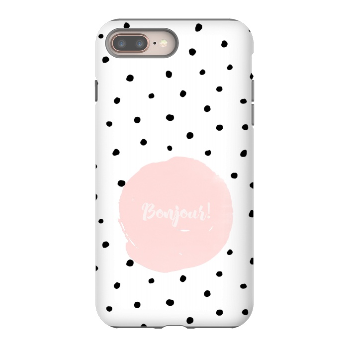 iPhone 7 plus StrongFit Bonjour - on polka dots  by  Utart