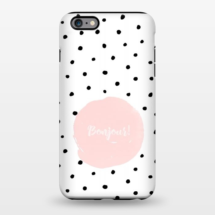 iPhone 6/6s plus StrongFit Bonjour - on polka dots  by  Utart