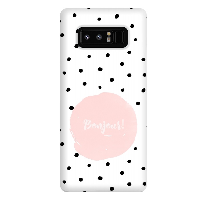 Galaxy Note 8 StrongFit Bonjour - on polka dots  by  Utart