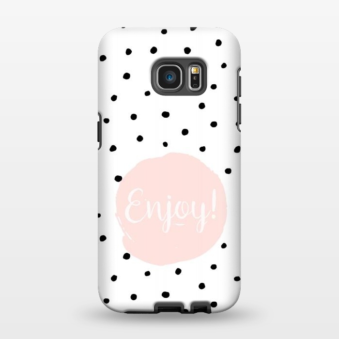 Galaxy S7 EDGE StrongFit Enjoy on polka dots by  Utart