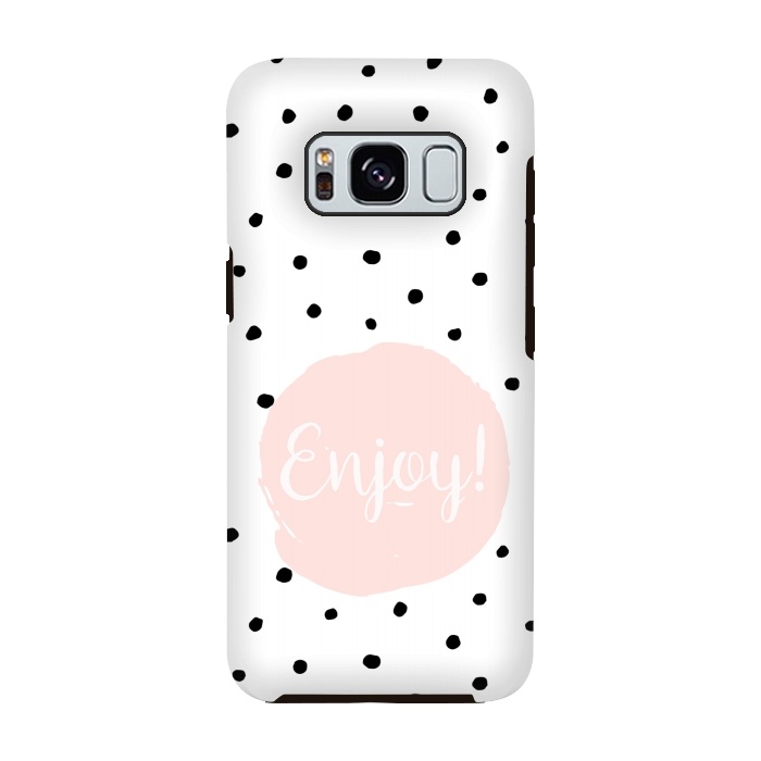 Galaxy S8 StrongFit Enjoy on polka dots by  Utart