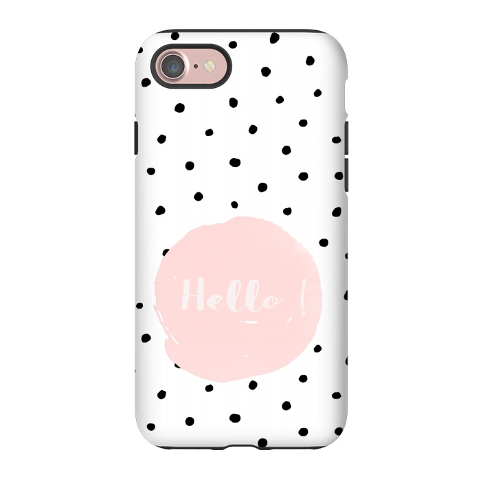 iPhone 7 StrongFit Hello on polka dots  by  Utart