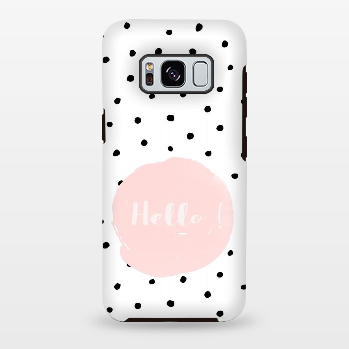 Galaxy S8 plus StrongFit Hello on polka dots  by  Utart