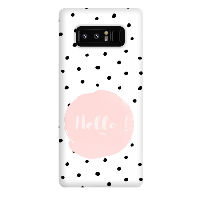 Galaxy Note 8 StrongFit Hello on polka dots  by  Utart