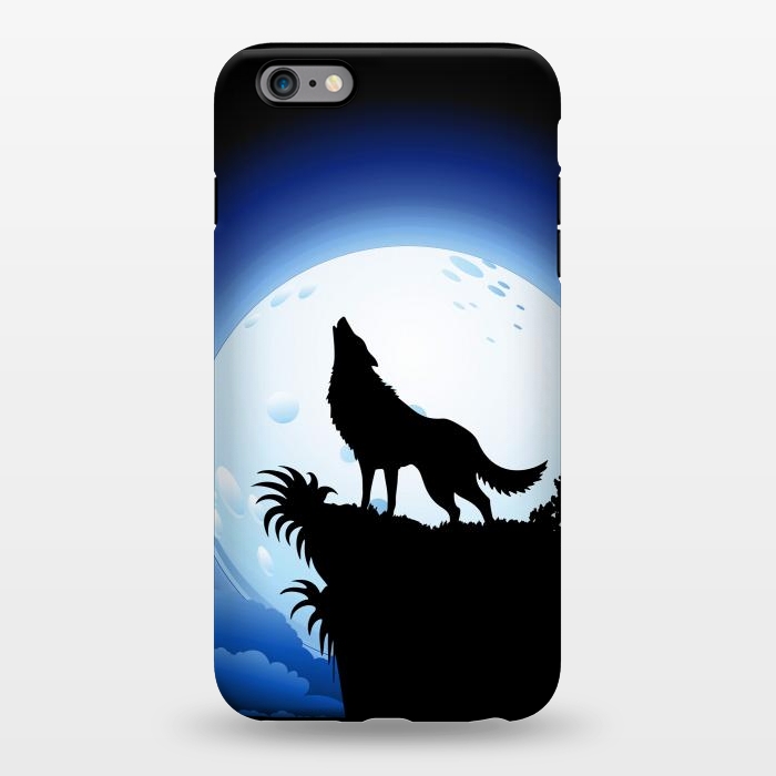 iPhone 6/6s plus StrongFit Wolf Howling at Blue Moon by BluedarkArt