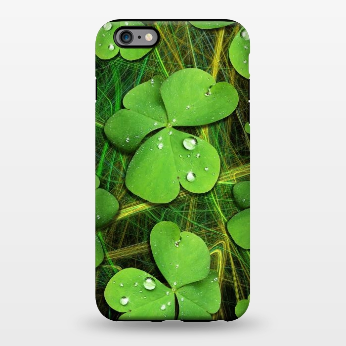 iPhone 6/6s plus StrongFit Shamrocks St Patrick with Dew Drops by BluedarkArt